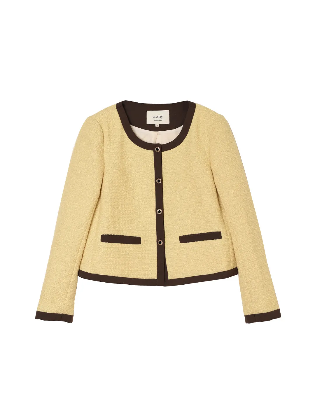 Catherine Yellow Tweed Jacket