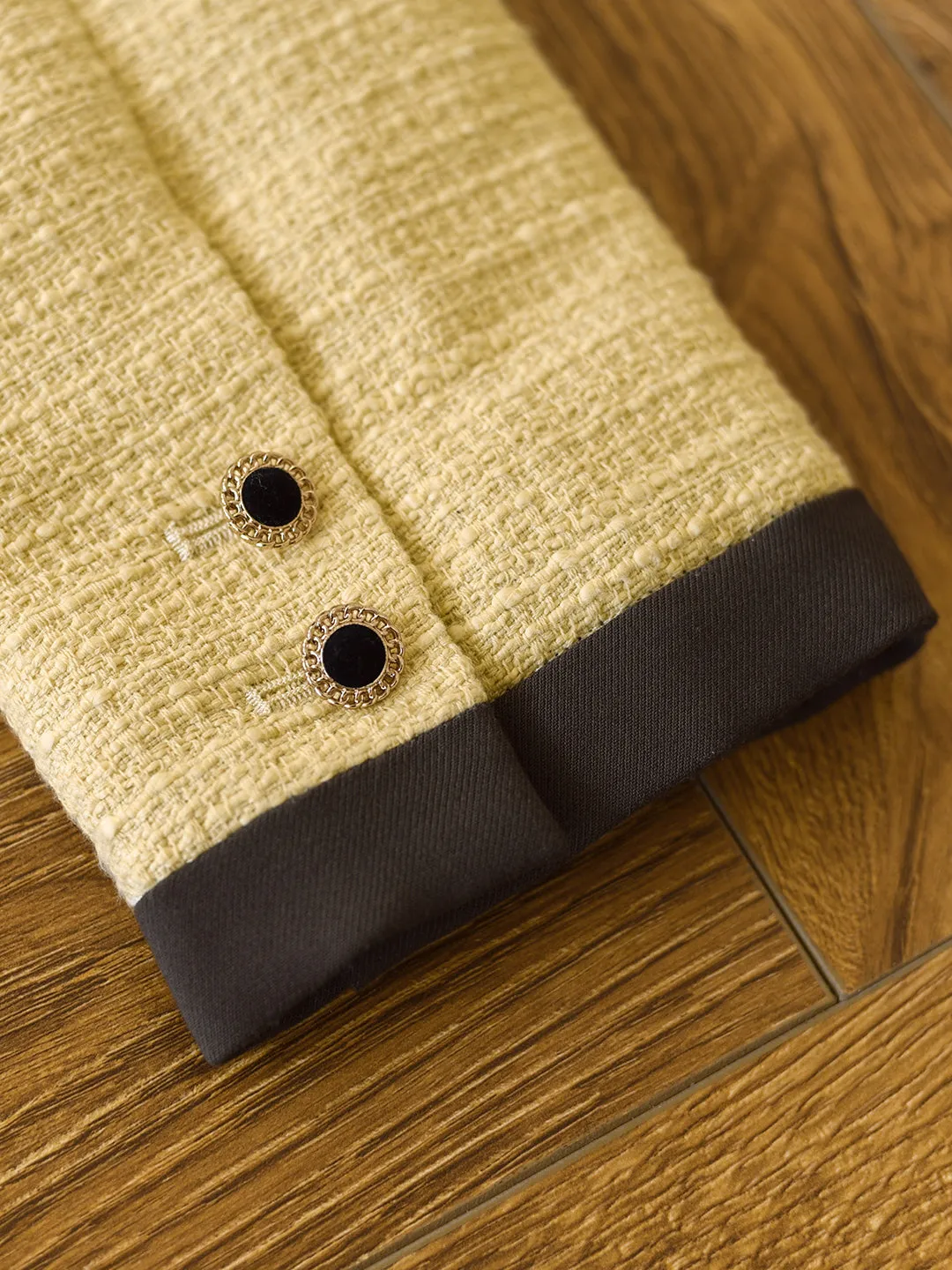 Catherine Yellow Tweed Jacket