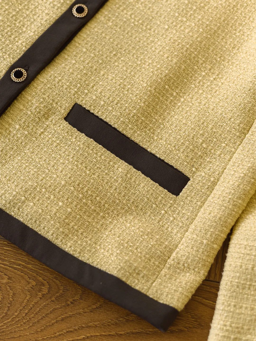 Catherine Yellow Tweed Jacket