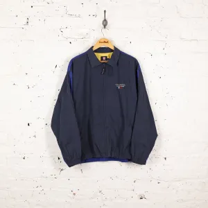 Chaps Ralph Lauren Shell Harrington Bomber Jacket - Blue - L