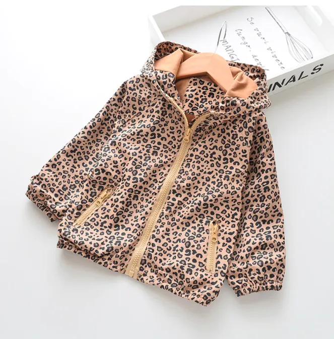Cheetah Print Hooded Coat