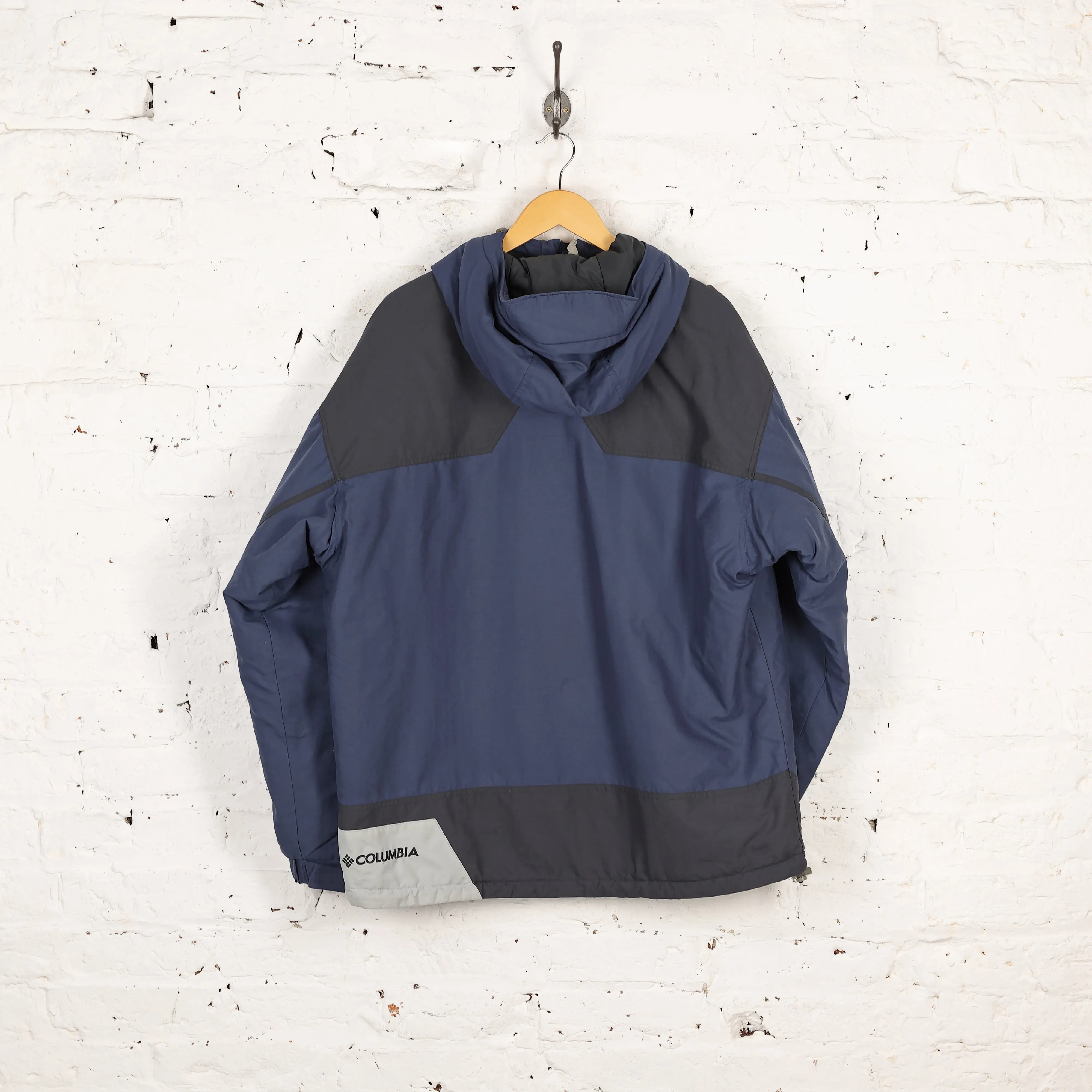 Columbia 90s 1/4 Zip Ski Jacket Coat - Blue - L