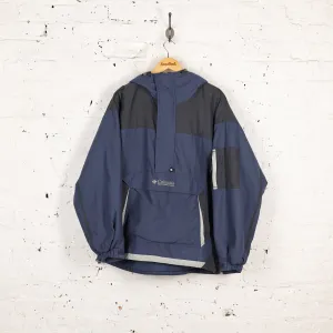 Columbia 90s 1/4 Zip Ski Jacket Coat - Blue - L