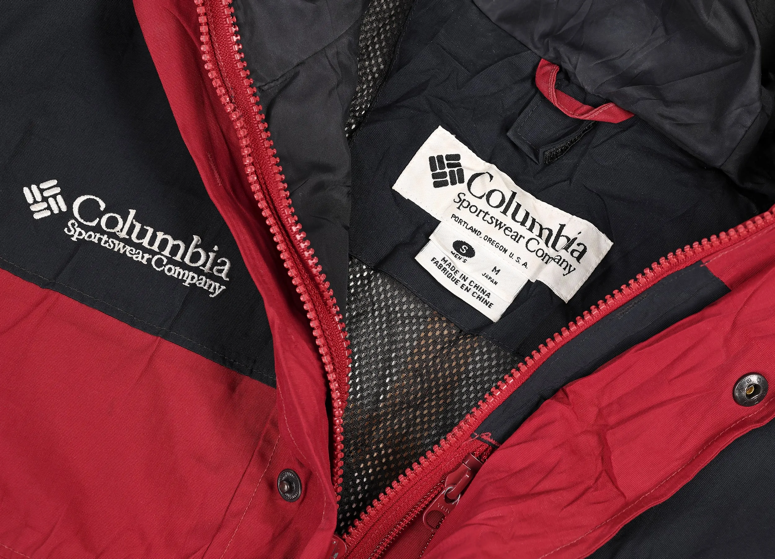 Columbia Omni Tech Waterproof Rain Jacket - Red - S