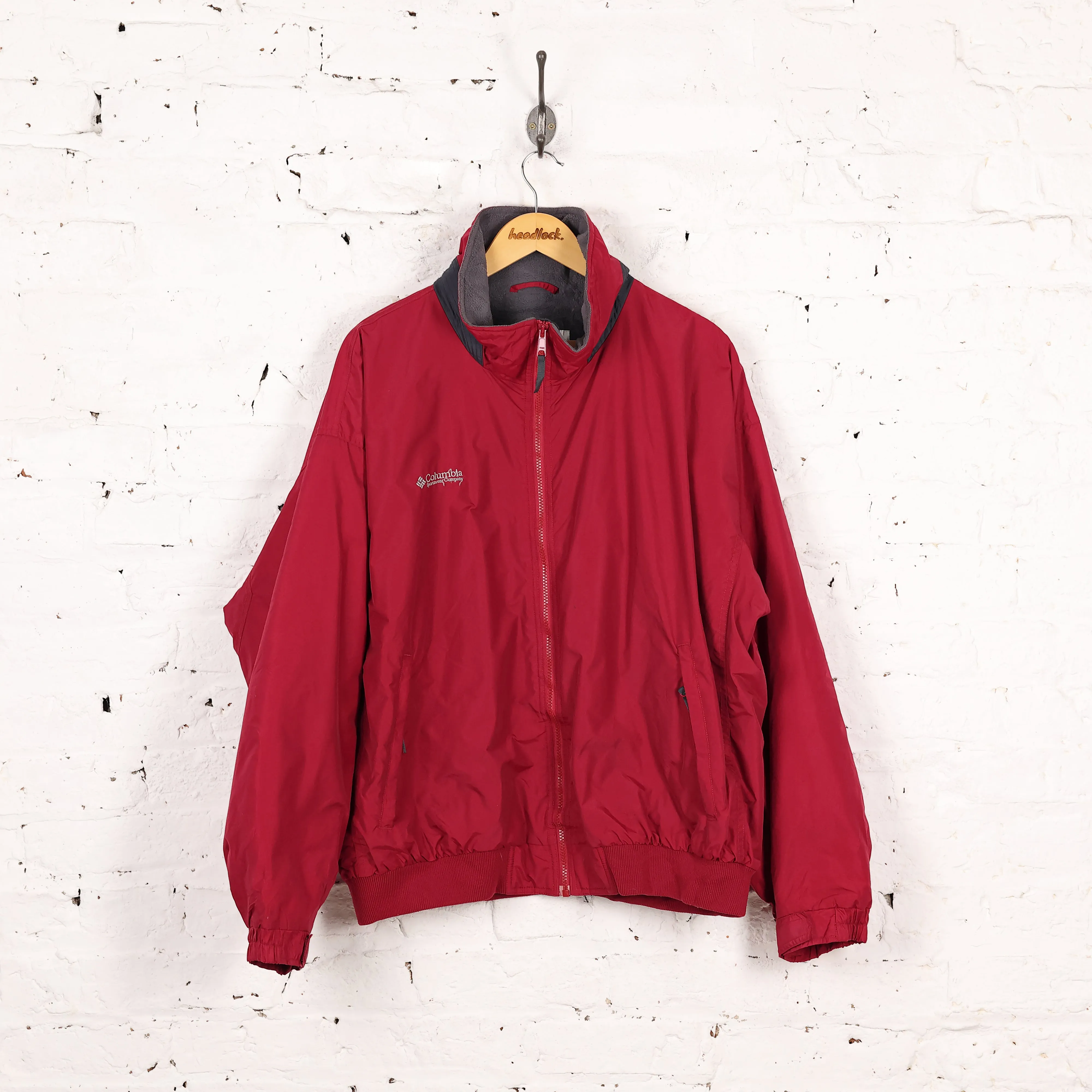 Columbia Waterproof Jacket- Red - XL