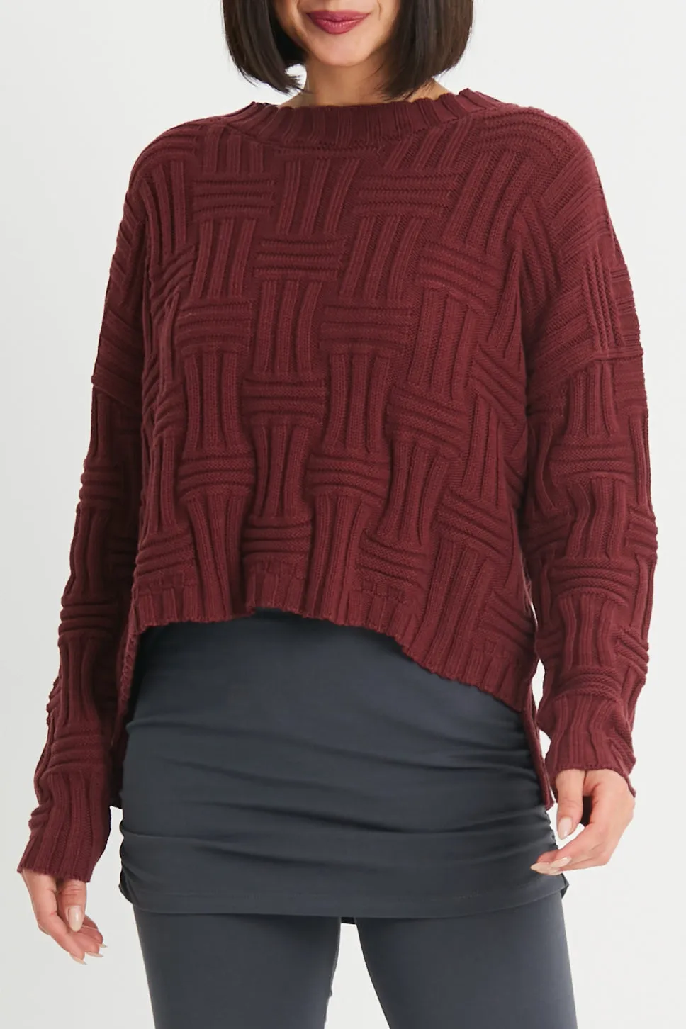 Cotton Weavie Crewneck Sweater
