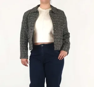 David Jones vintage knit cropped jacket size 14