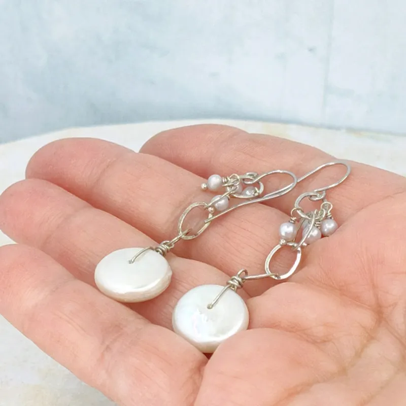 Deep Breath Pearl Earrings