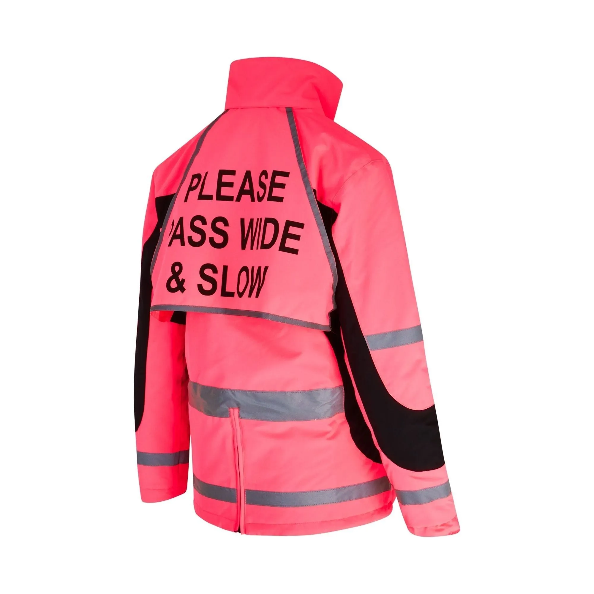 Equisafety Hi Vis Inverno Equestrian Riding Jacket - Pink
