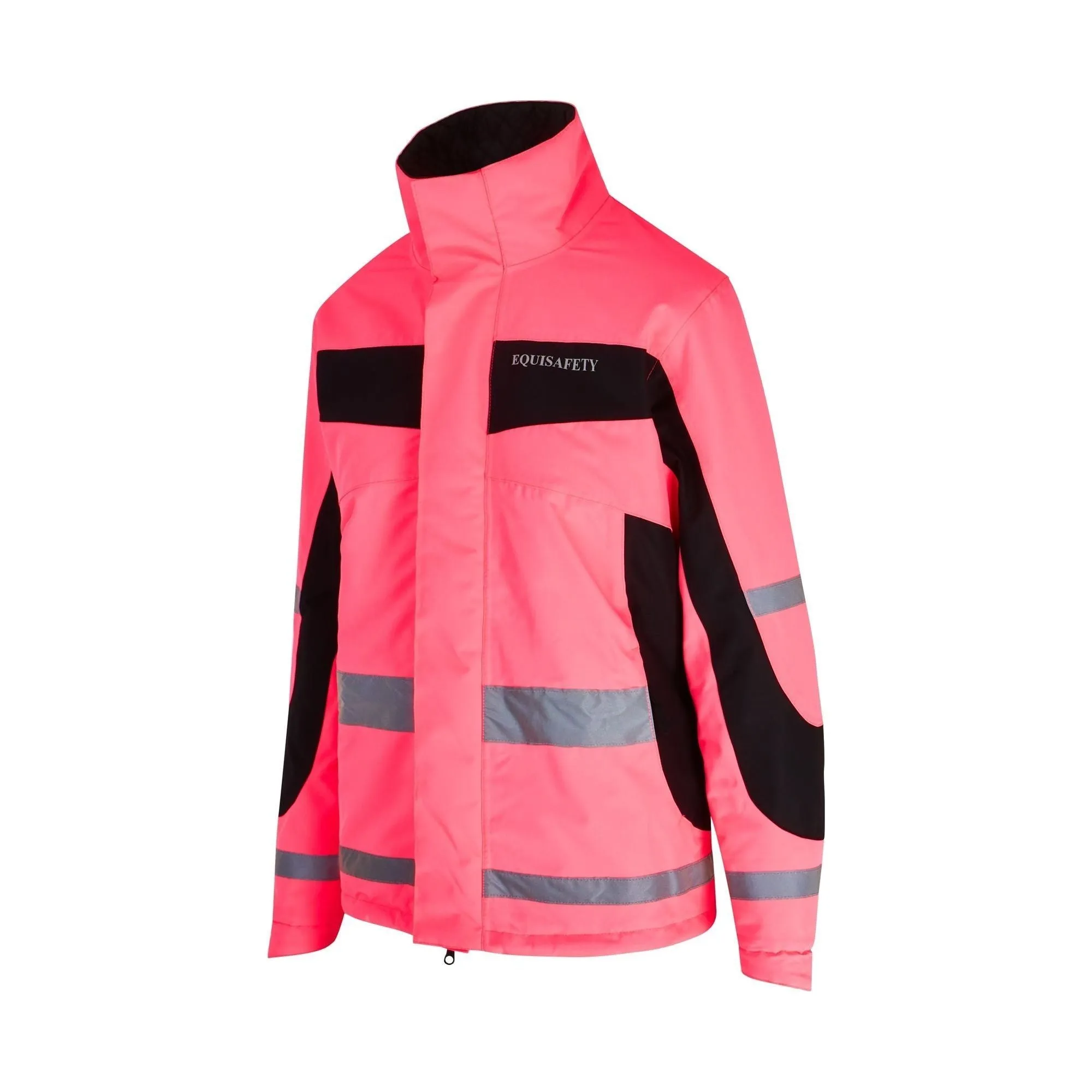 Equisafety Hi Vis Inverno Equestrian Riding Jacket - Pink