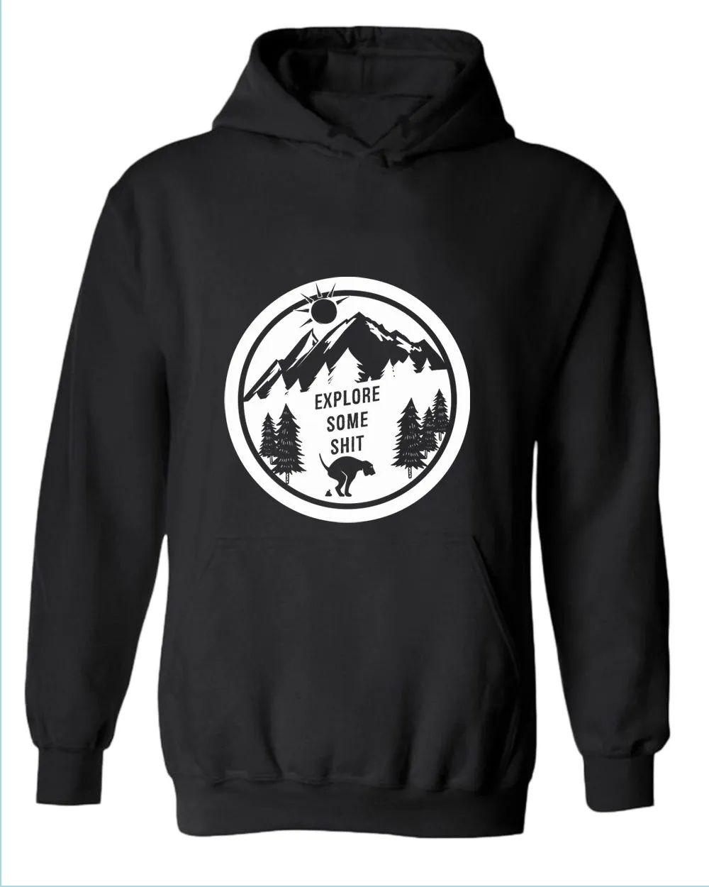 Explore some sh*t funny dog hoodie