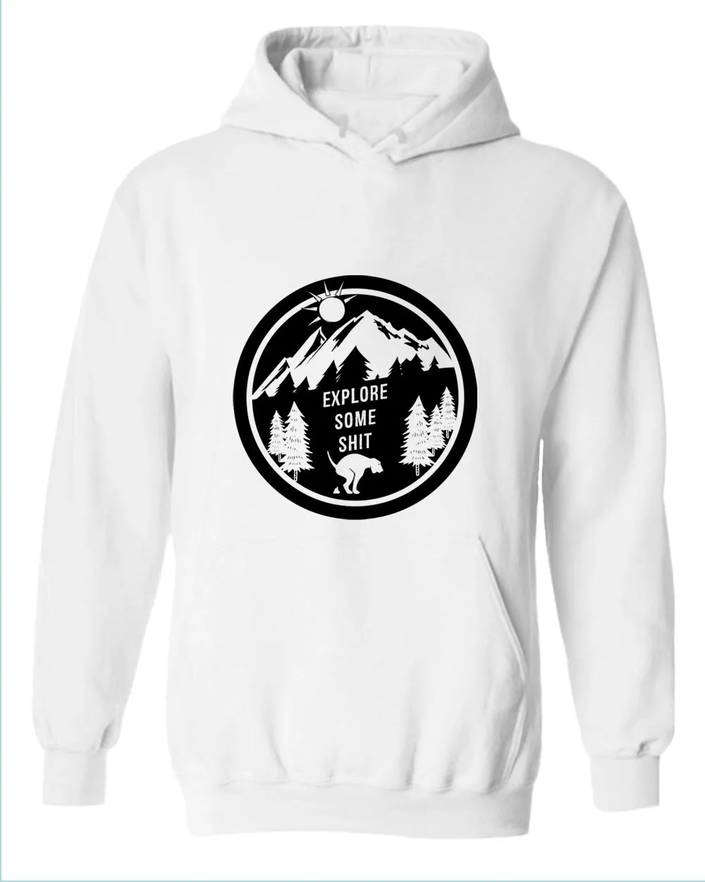 Explore some sh*t funny dog hoodie