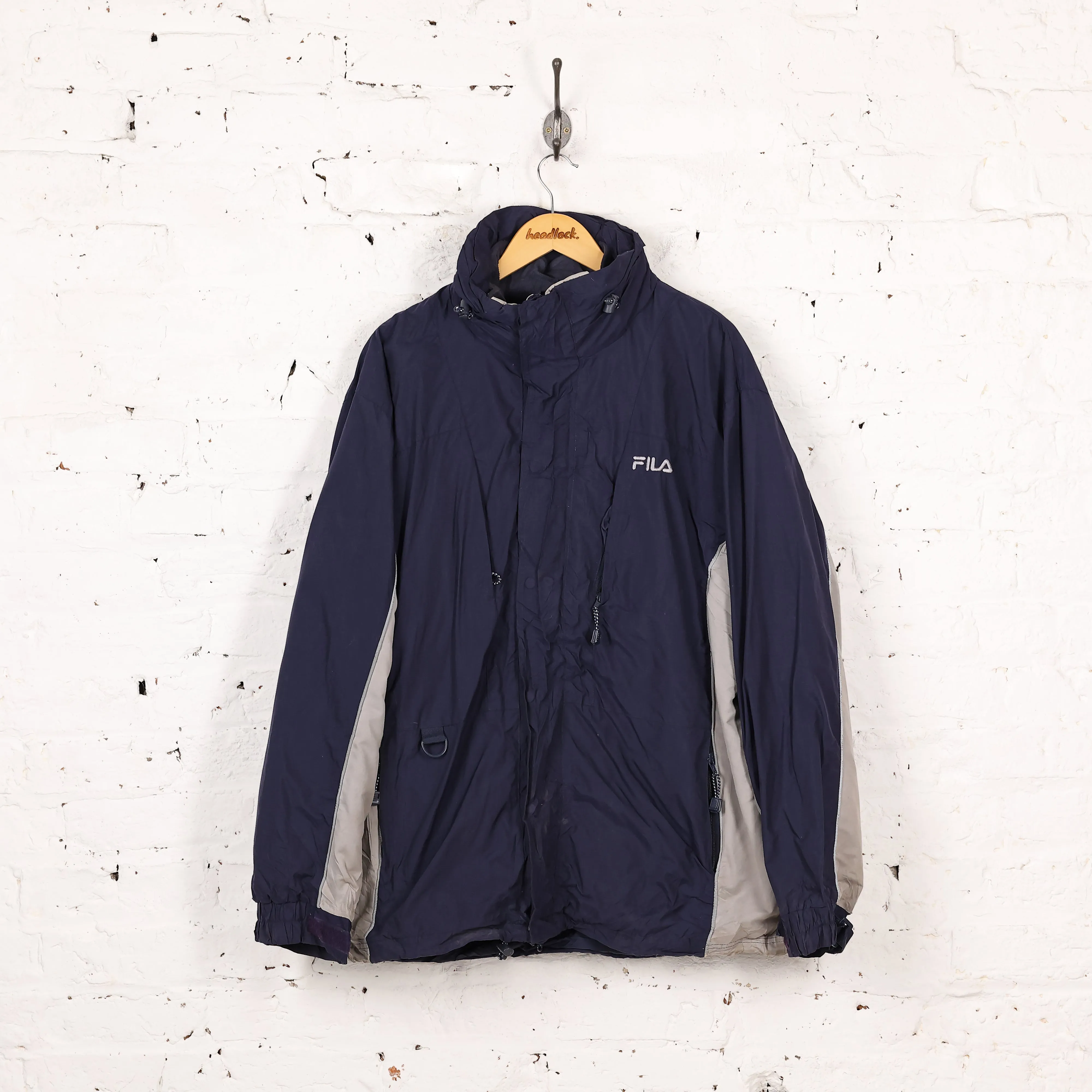 Fila Fleece Lined 90s Jacket - Blue - XL