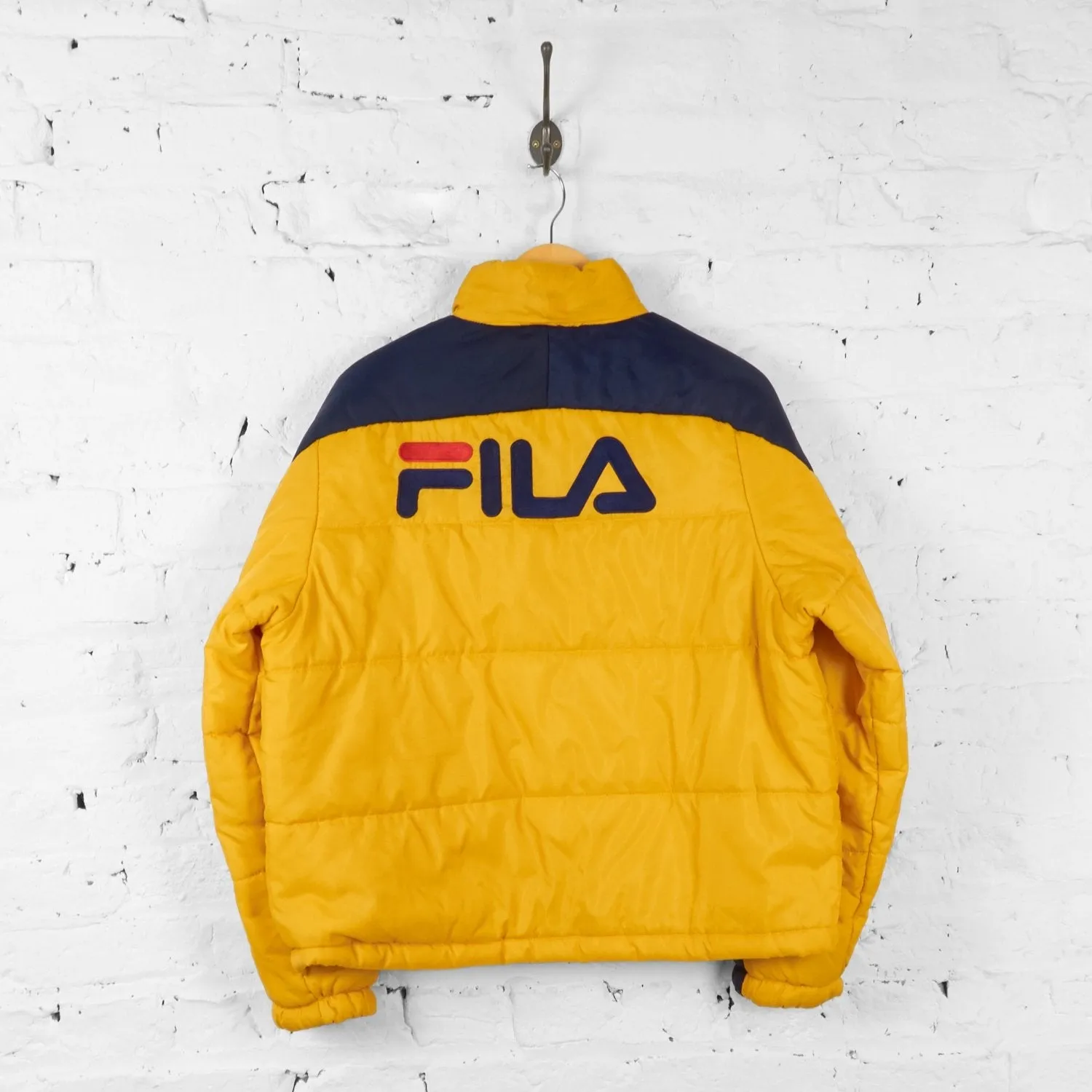 Fila Puffa Jacket Coat - Yellow - S