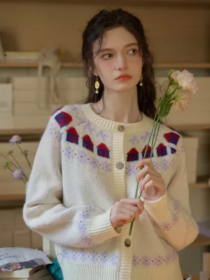 【Final Sale】Lorelai Round Neck Winter Patter Sweater