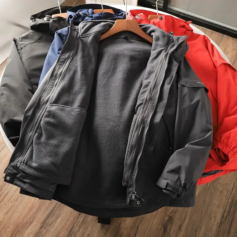 Fleece Polar Detachable Hooded Waterproof Jackets