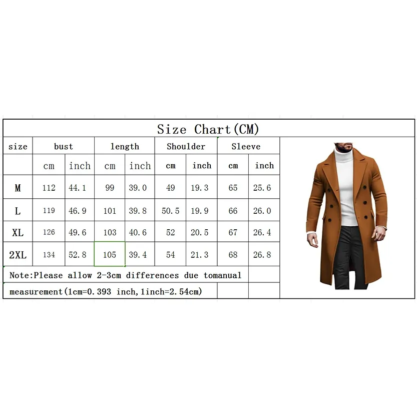 Funki Buys | Jackets | Men's Smart Business Casual Overcoats