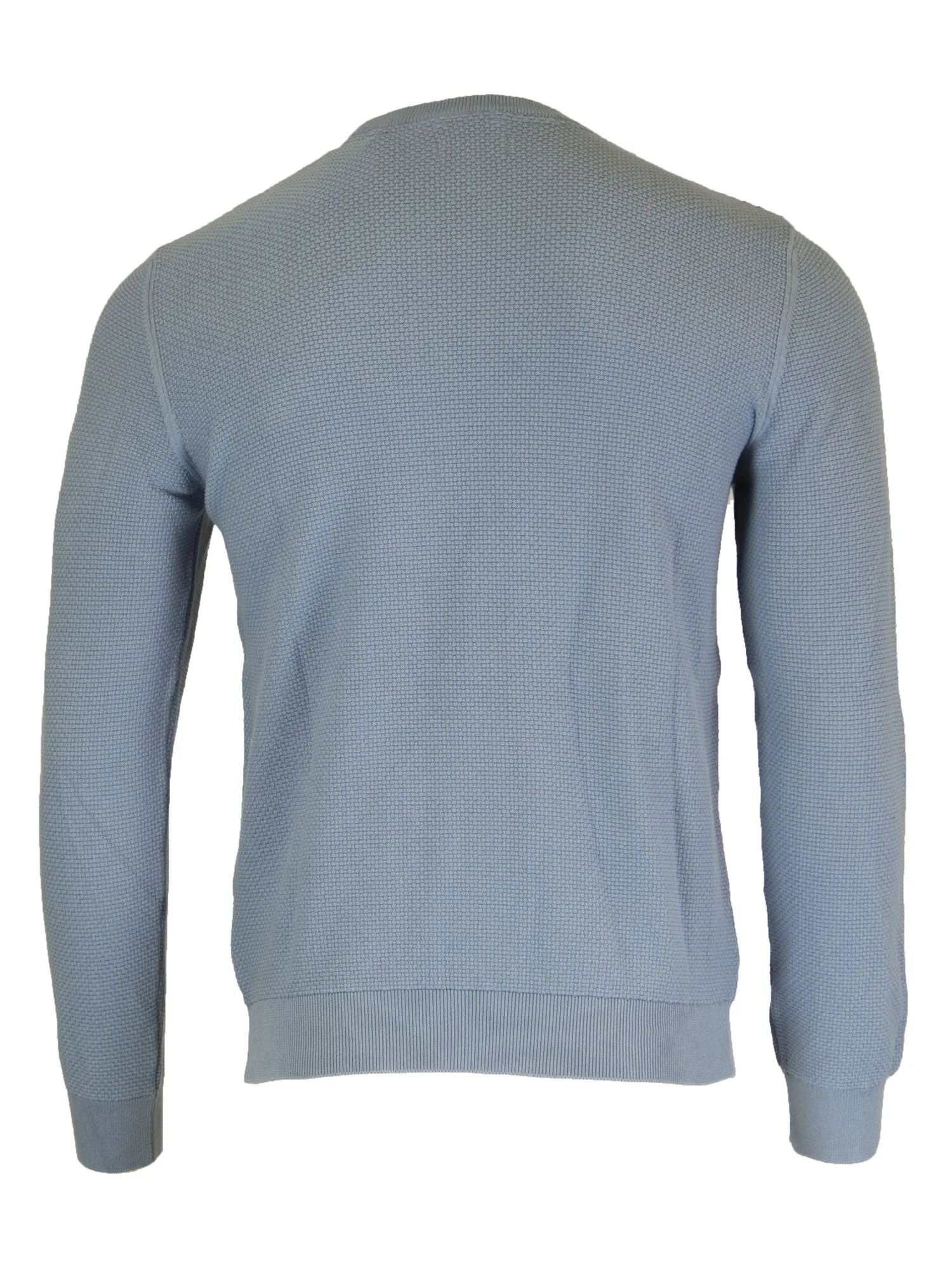 GANT Nightfall Blue Men's O1 Texture Cotton Crew 86571 $145 NWT