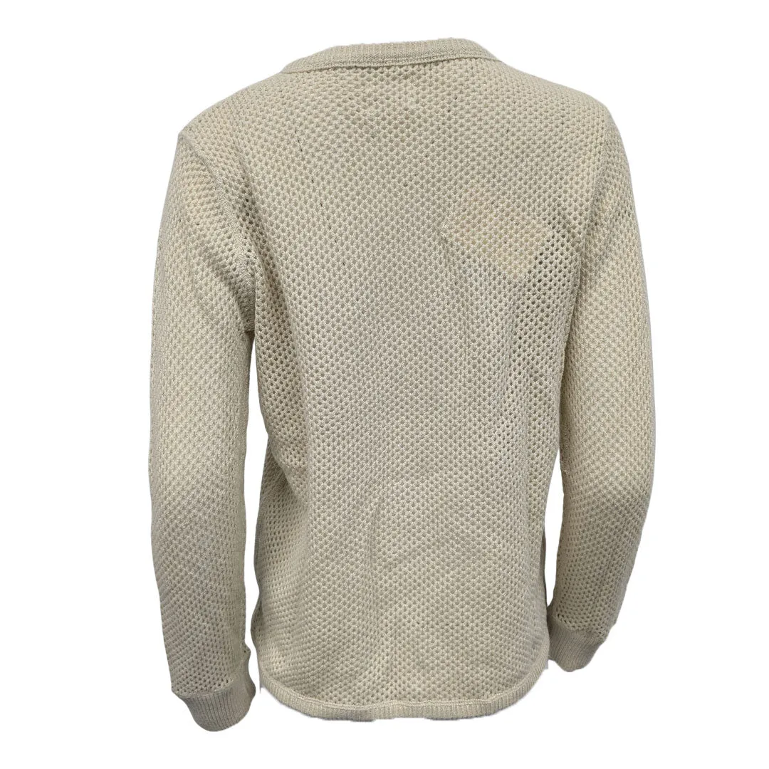 GANT RUGGER Ivory Meshy Sweater 481401 Size X-Large