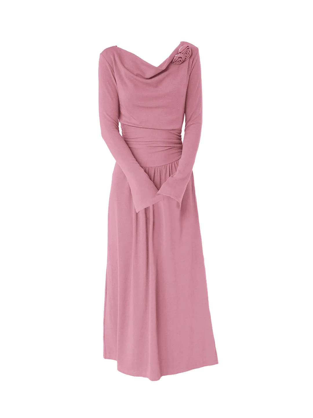 Gianna 3D Rose Dress - Green
