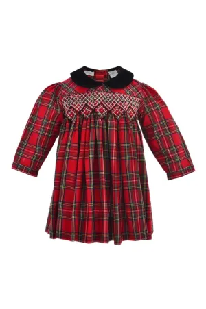 Gilded Plaid Christmas Dress