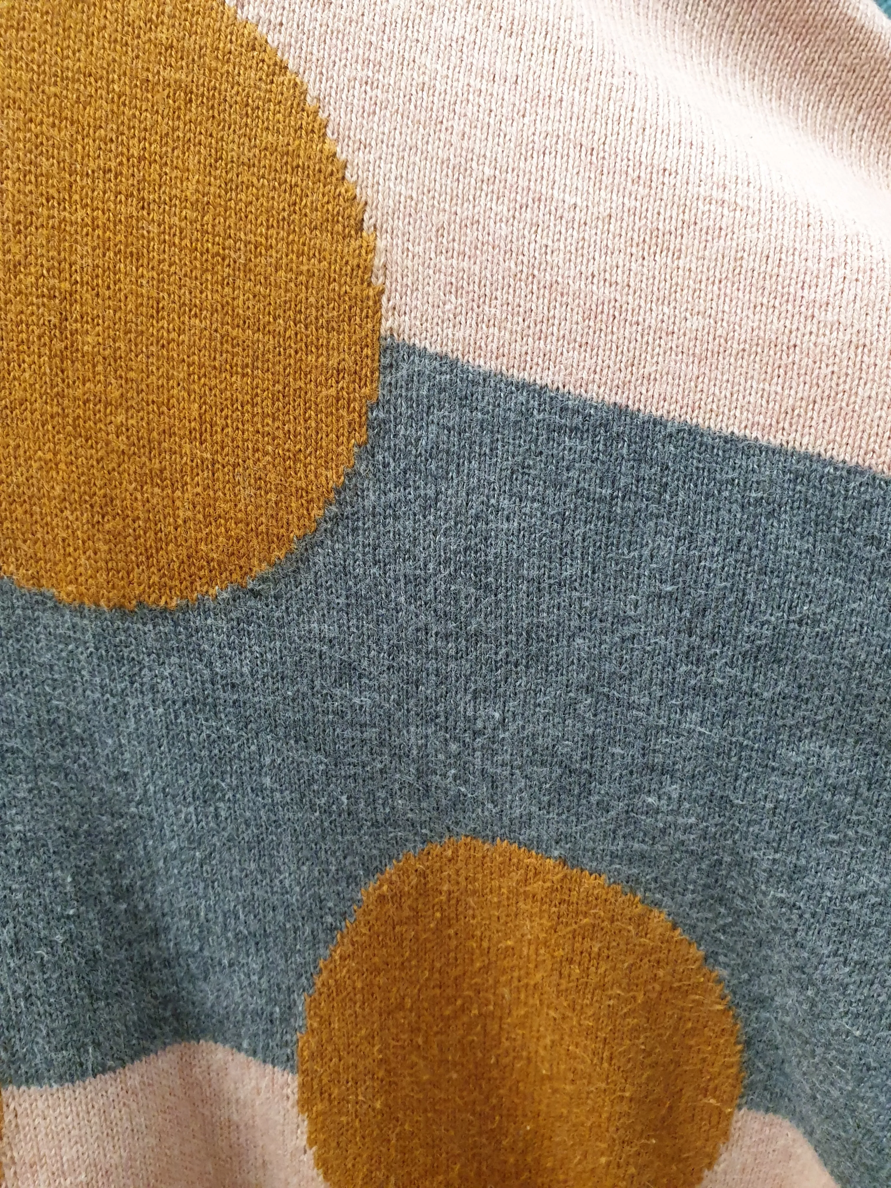Gorman colourful striped and spotty 100% cotton jumper size 10