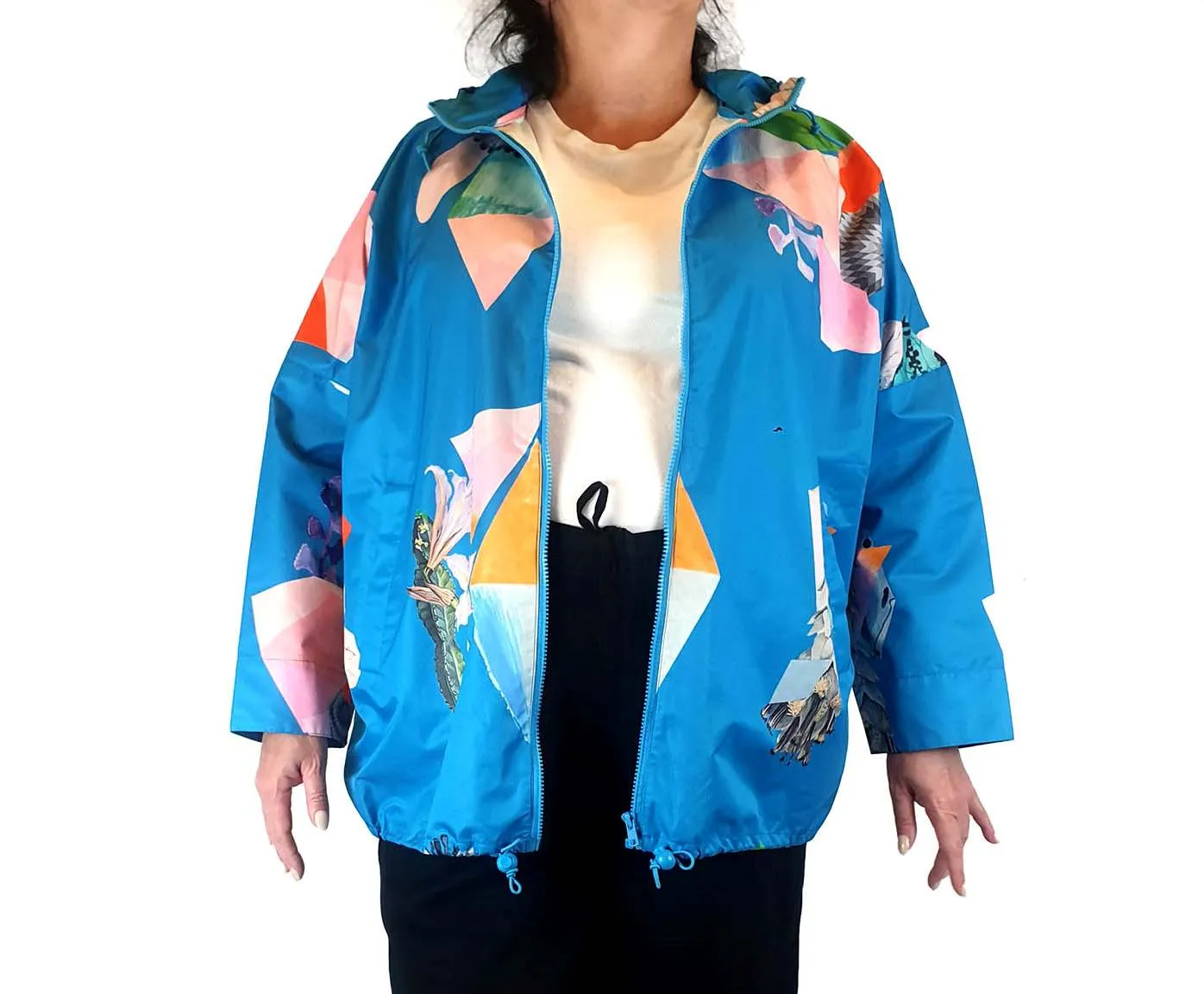 Gorman   Miranda Skoczek blue print raincoat size ML
