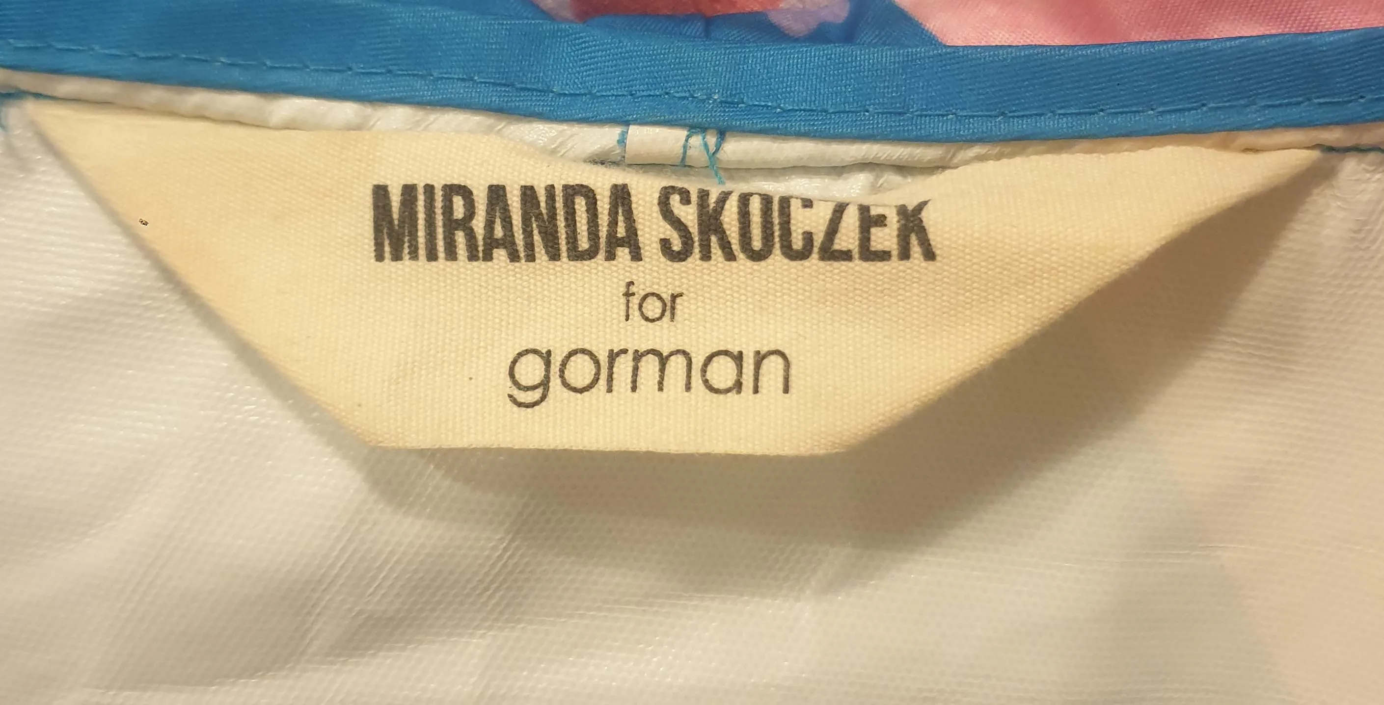 Gorman   Miranda Skoczek blue print raincoat size ML