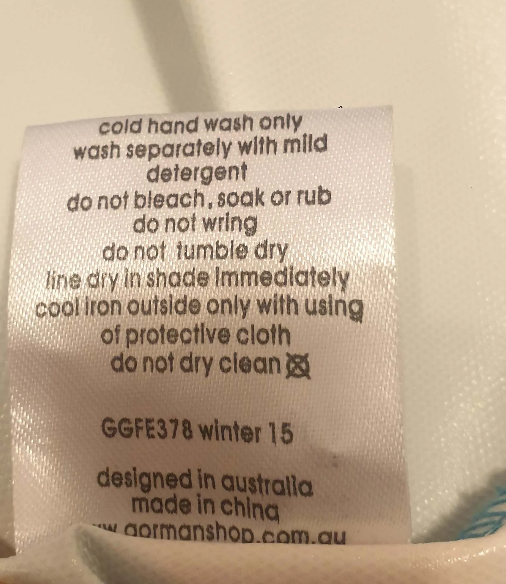 Gorman   Miranda Skoczek blue print raincoat size ML