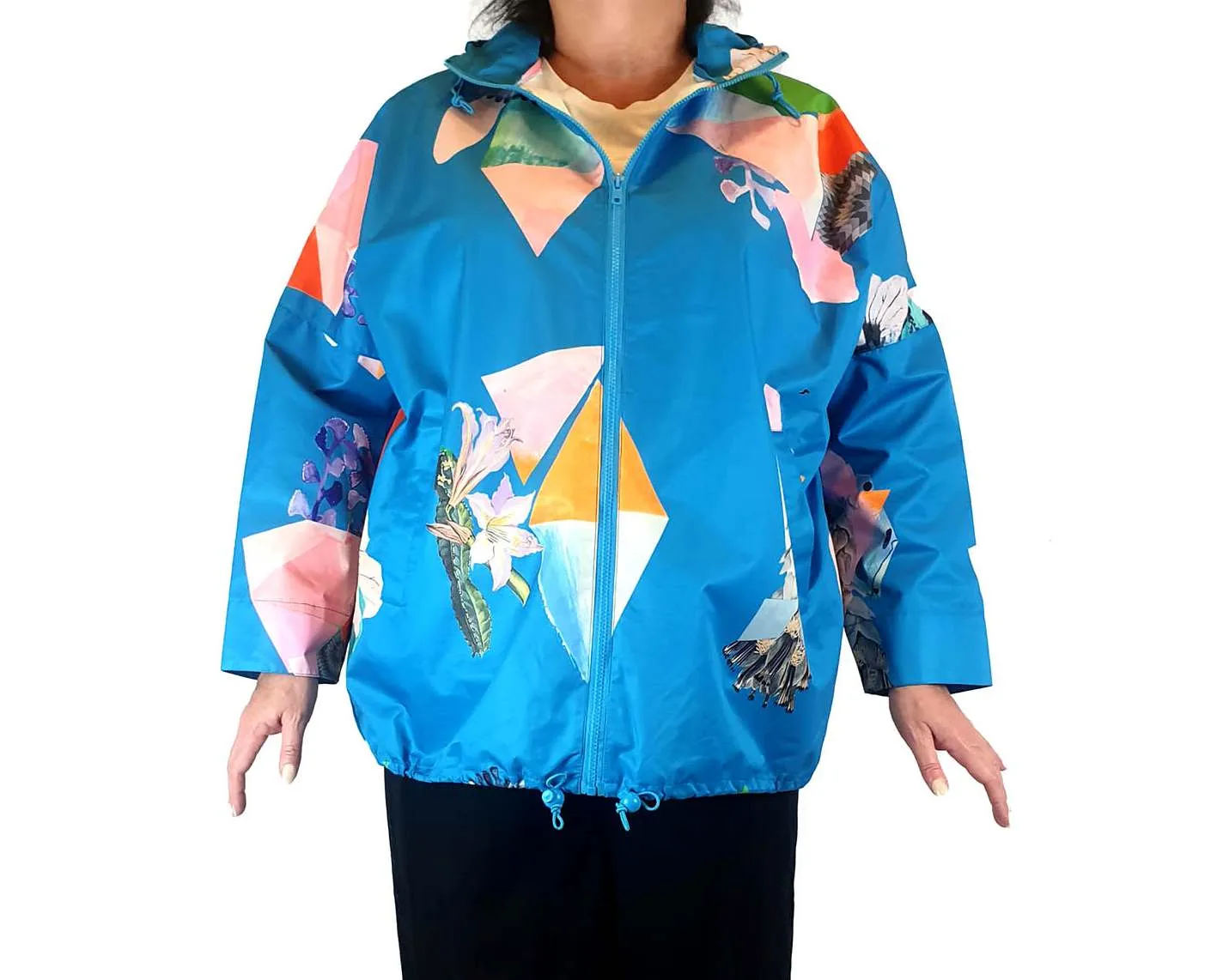 Gorman   Miranda Skoczek blue print raincoat size ML