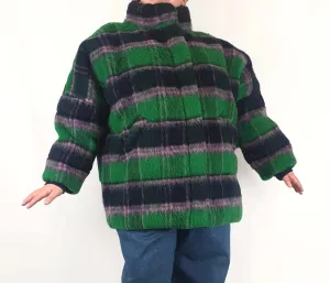 Gorman wool mix zula plaid puffer coat size 20 (new with tags, generous fit)