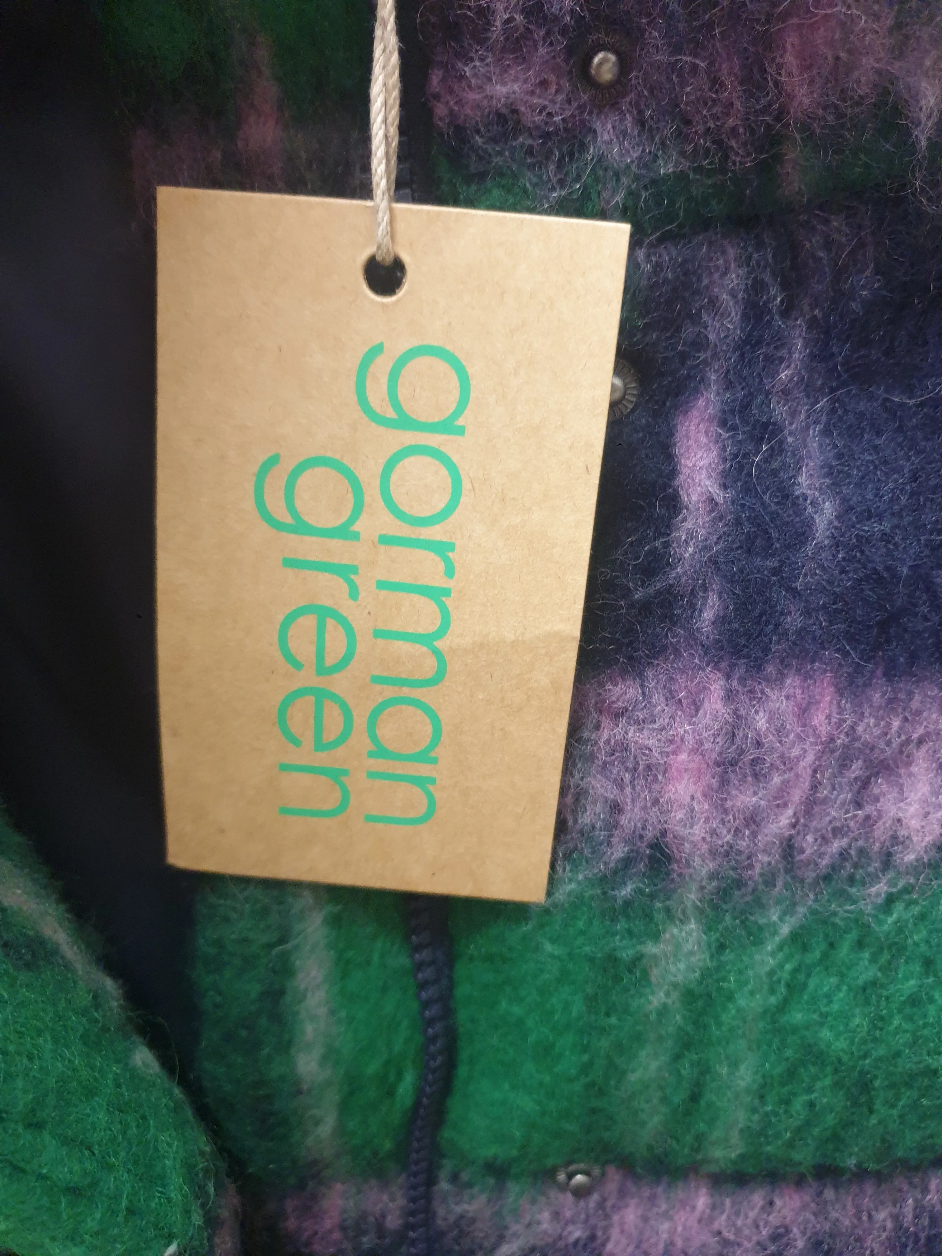 Gorman wool mix zula plaid puffer coat size 20 (new with tags, generous fit)
