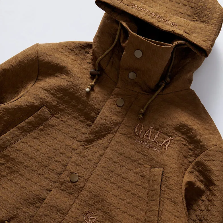 HALO HOUNDSTOOTH TRENCH COAT (BRONZE)