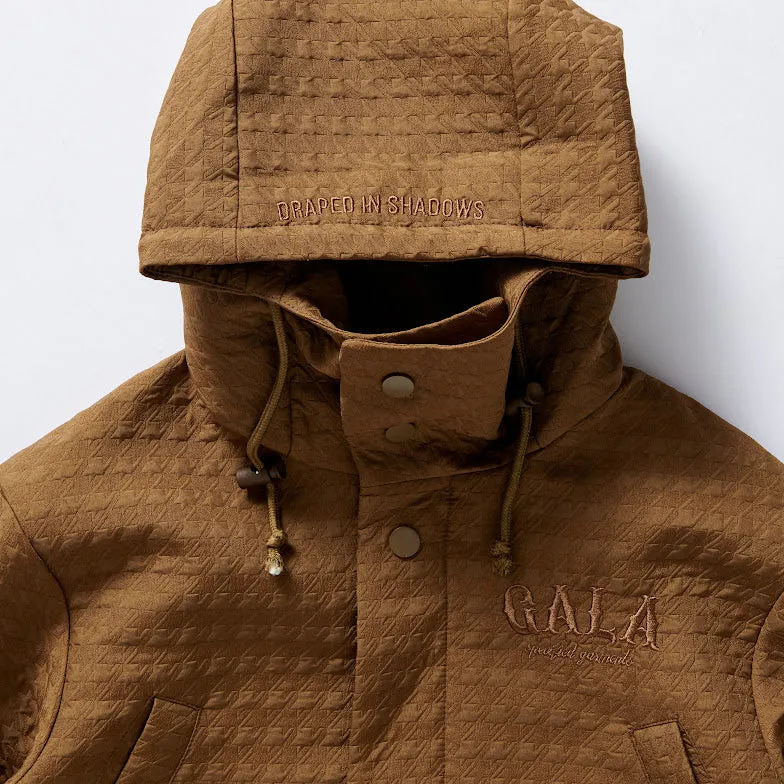 HALO HOUNDSTOOTH TRENCH COAT (BRONZE)