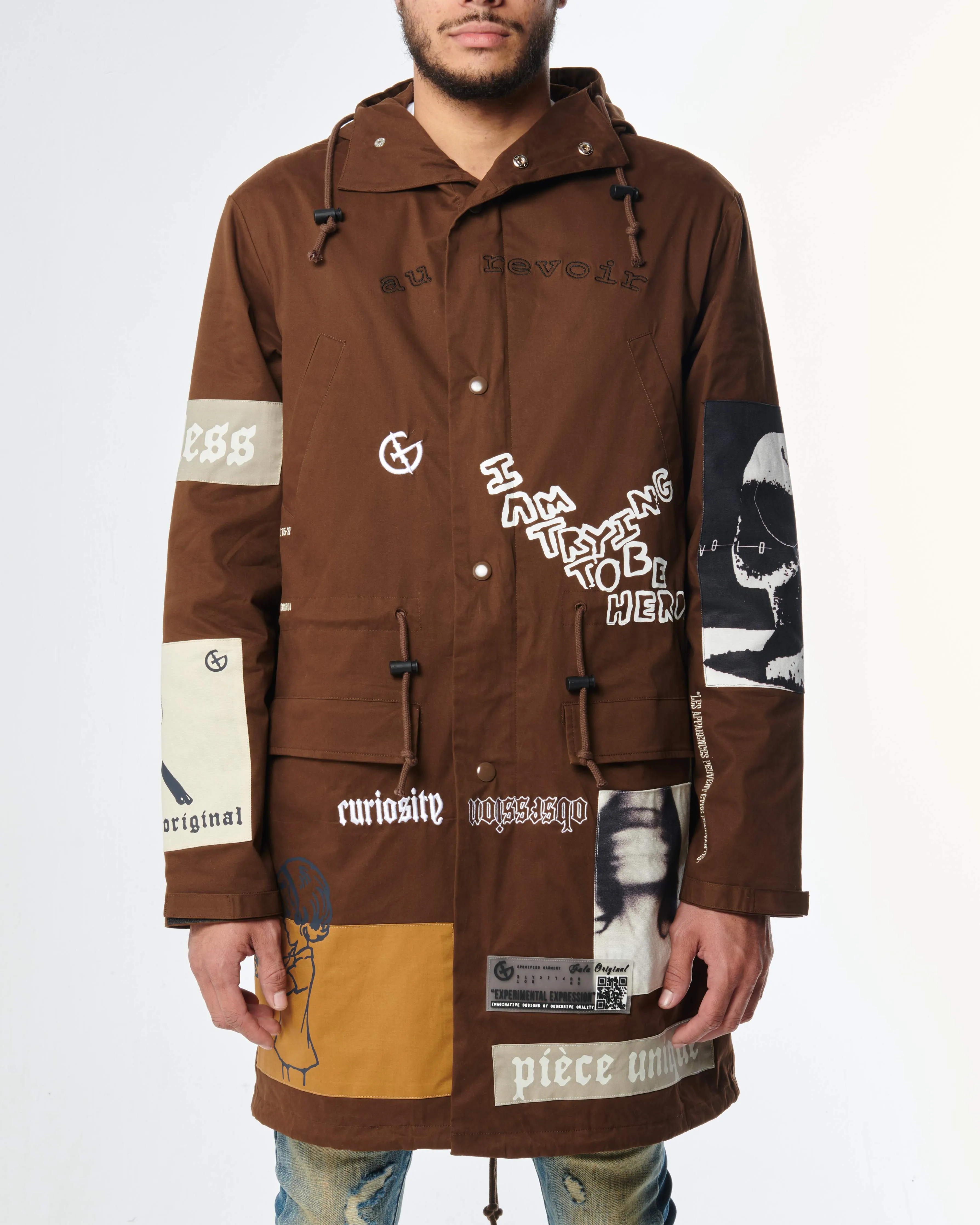 HEROIC TRENCH COAT (BROWN)
