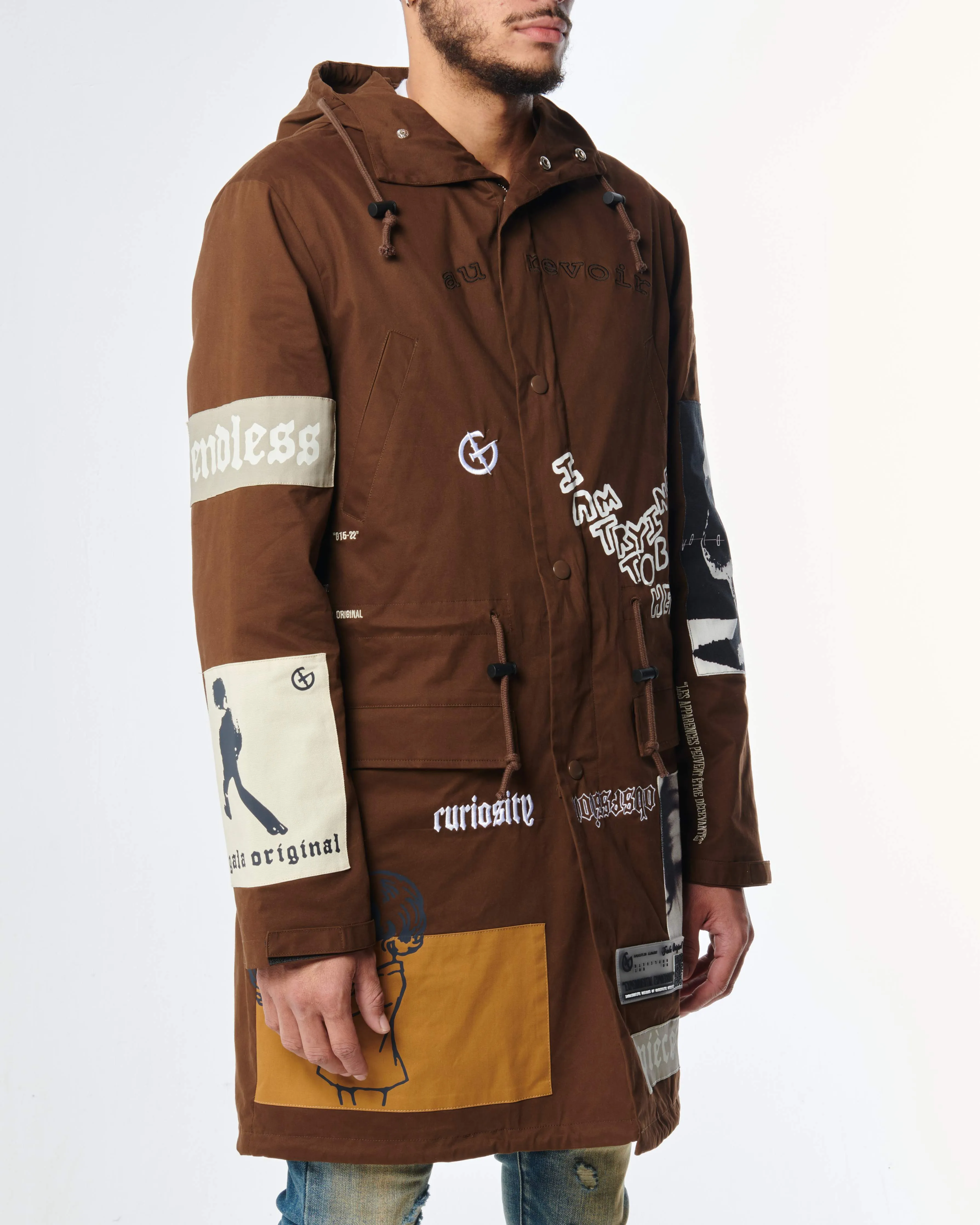 HEROIC TRENCH COAT (BROWN)