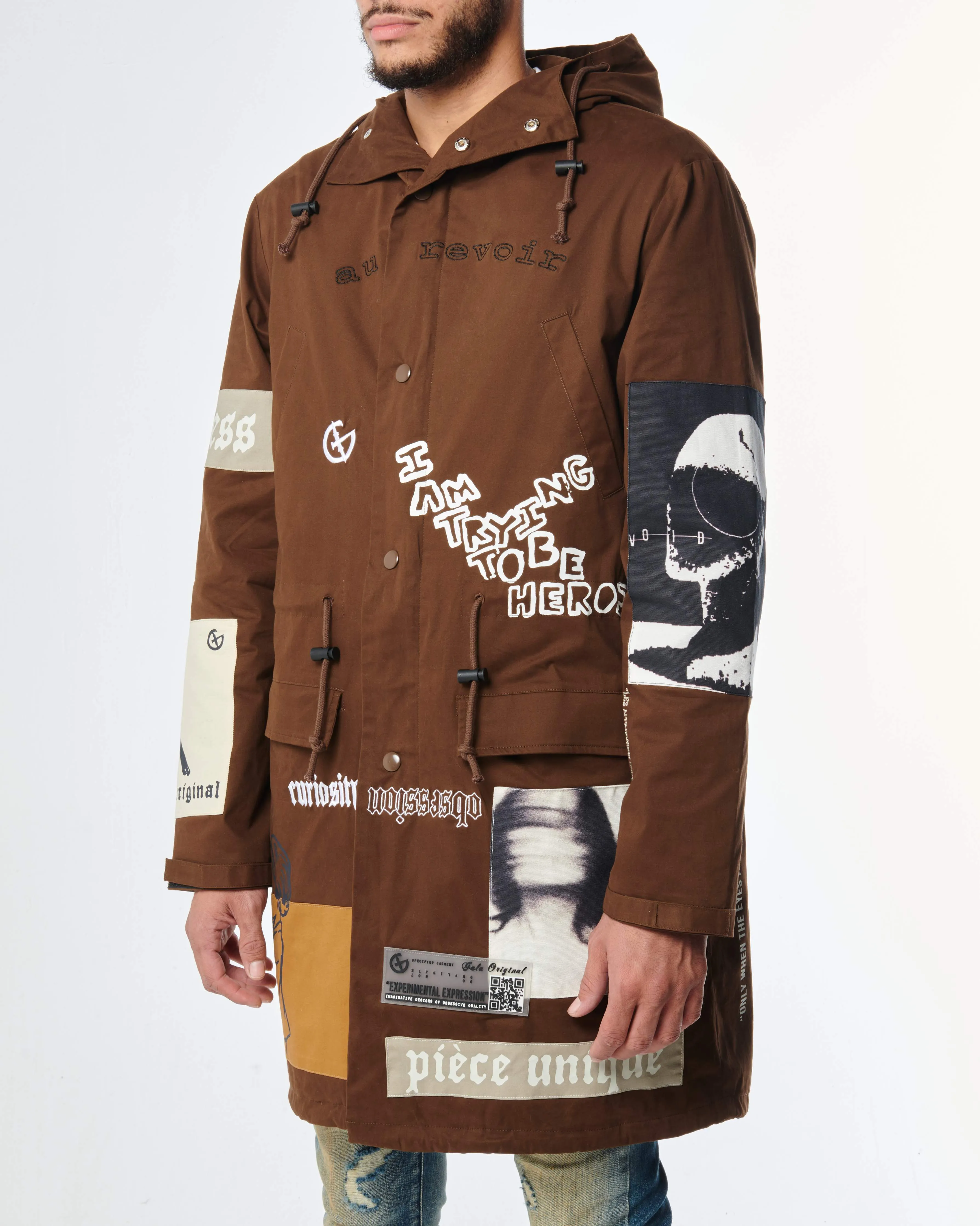 HEROIC TRENCH COAT (BROWN)