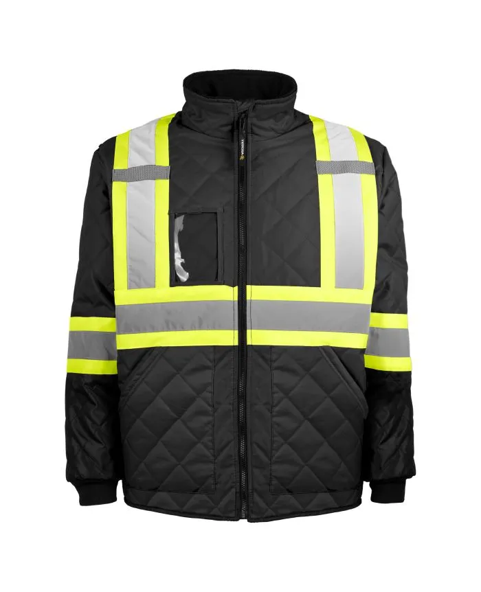 Hi-Vis Quilted Freezer Jacket by TERRA Workwear - Style 116505