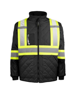 Hi-Vis Quilted Freezer Jacket by TERRA Workwear - Style 116505