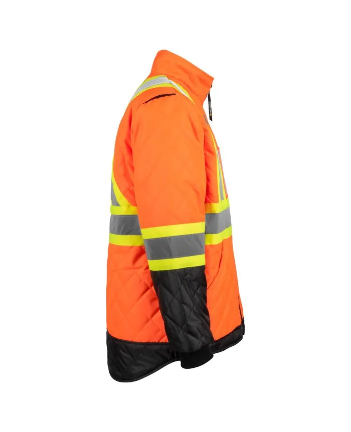 Hi-Vis Quilted Freezer Jacket by TERRA Workwear - Style 116505