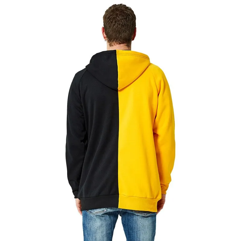 Hoodeds Streetwears Hip-Hop Patchwork