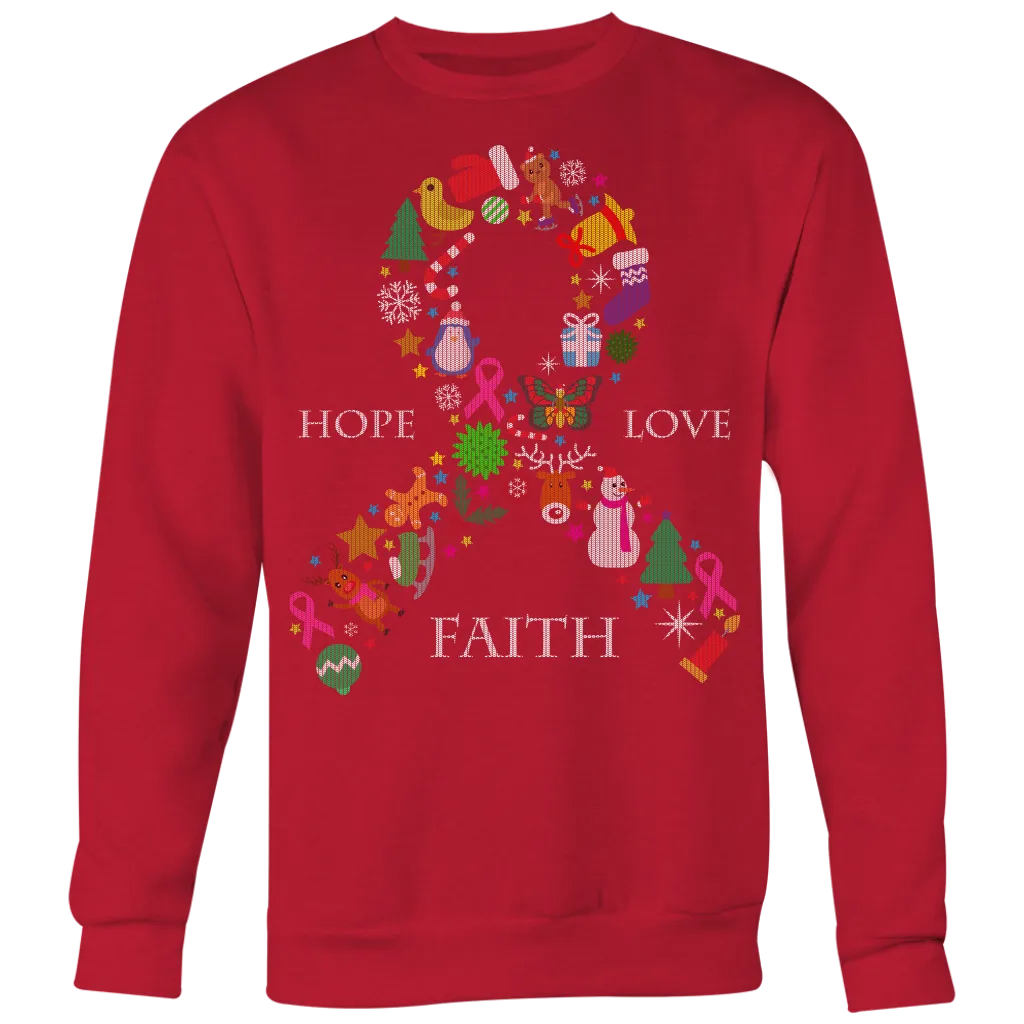 Hope Love & Faith Ugly Christmas Shirts and Sweaters