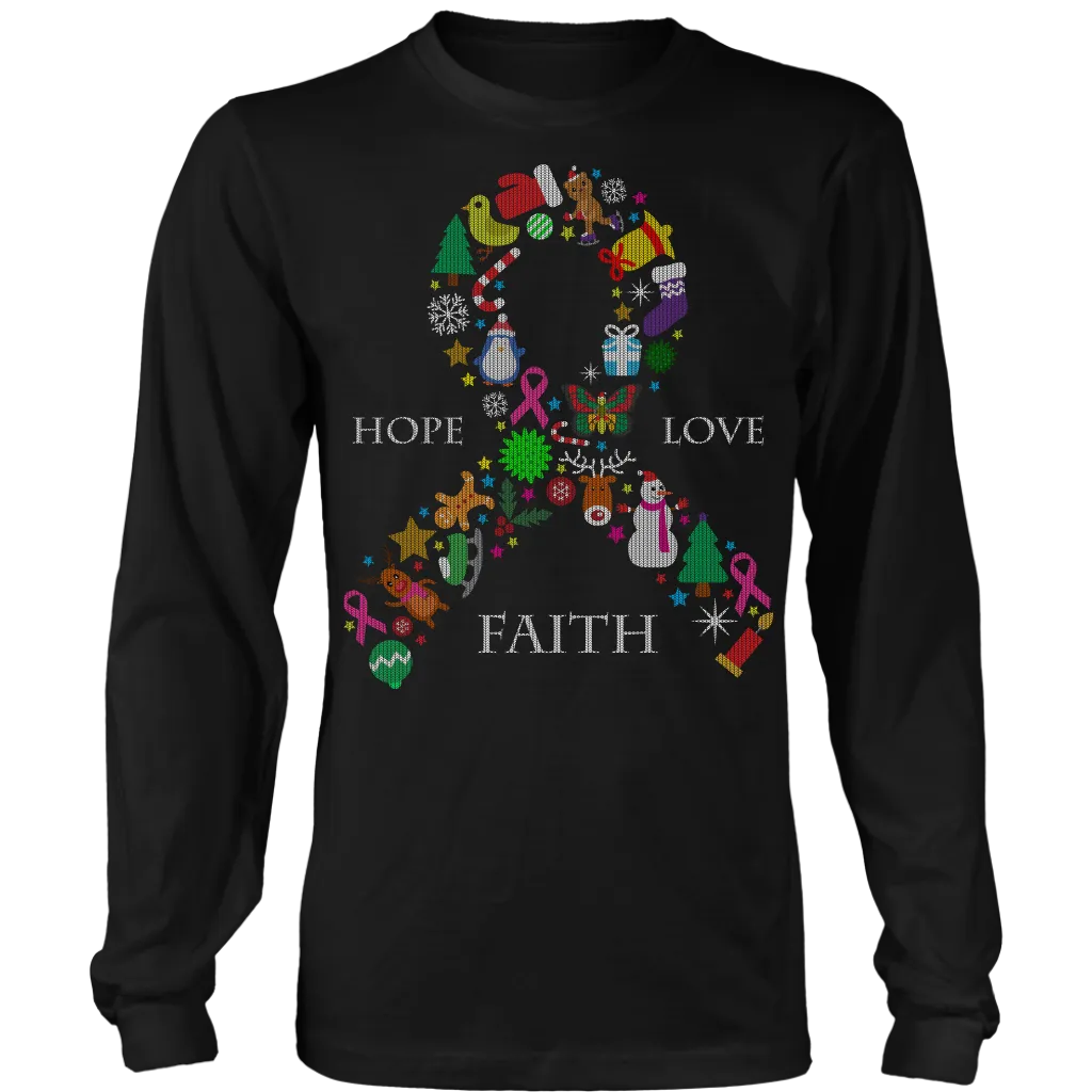 Hope Love & Faith Ugly Christmas Shirts and Sweaters