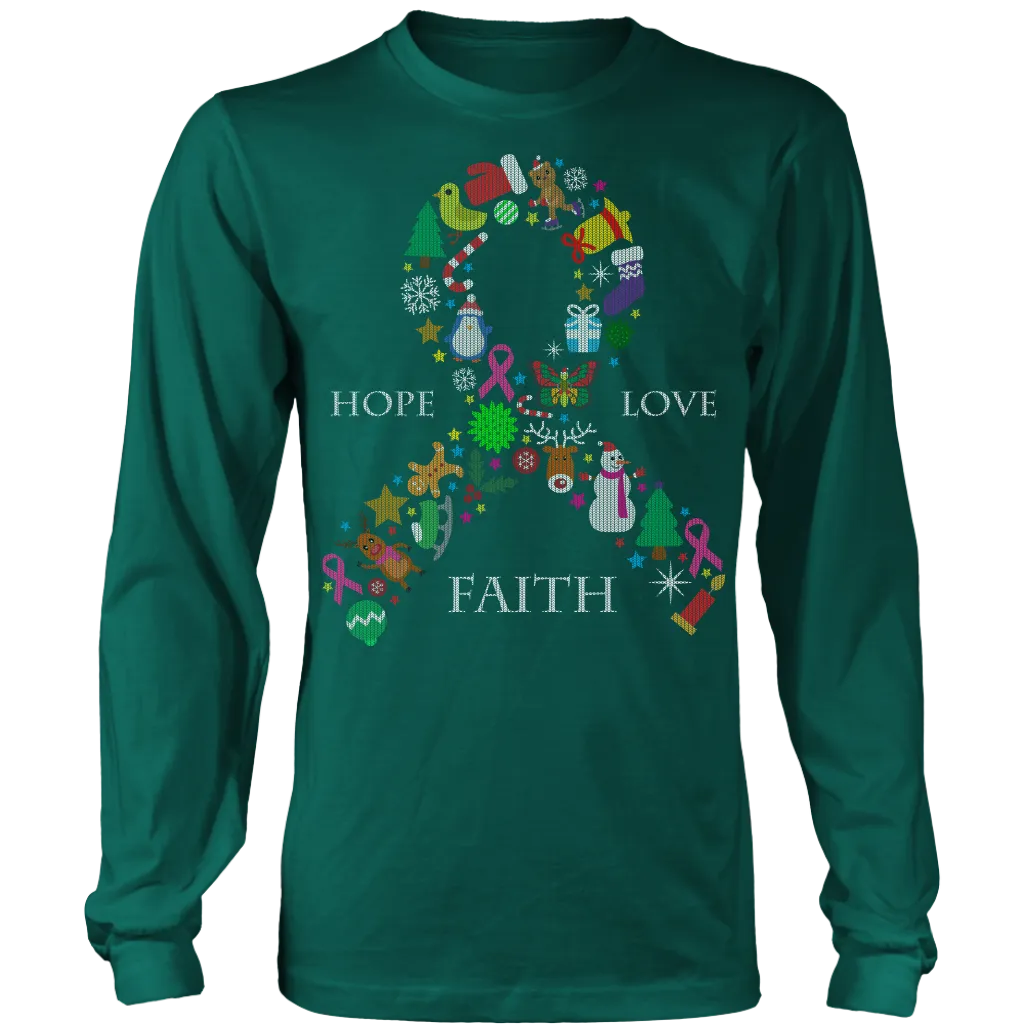 Hope Love & Faith Ugly Christmas Shirts and Sweaters