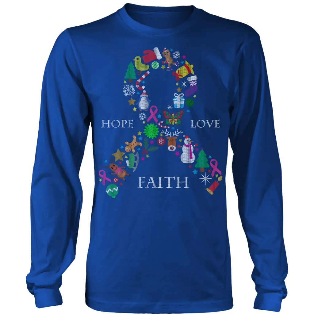 Hope Love & Faith Ugly Christmas Shirts and Sweaters