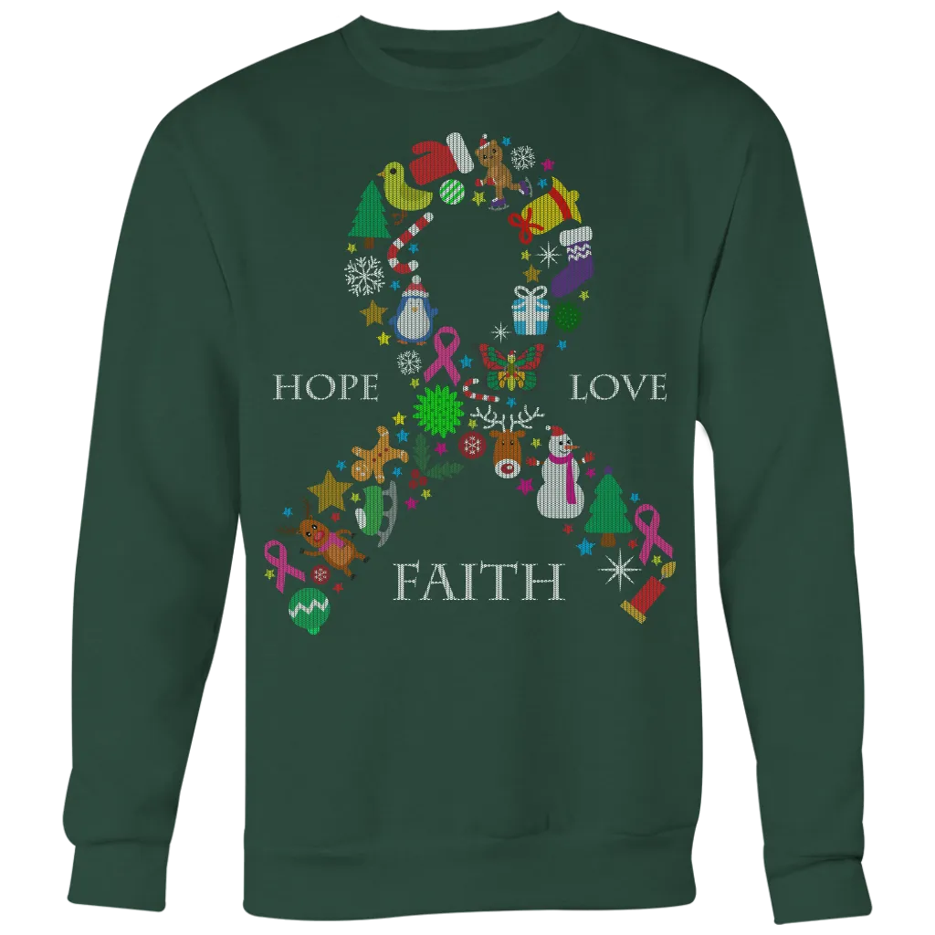 Hope Love & Faith Ugly Christmas Shirts and Sweaters