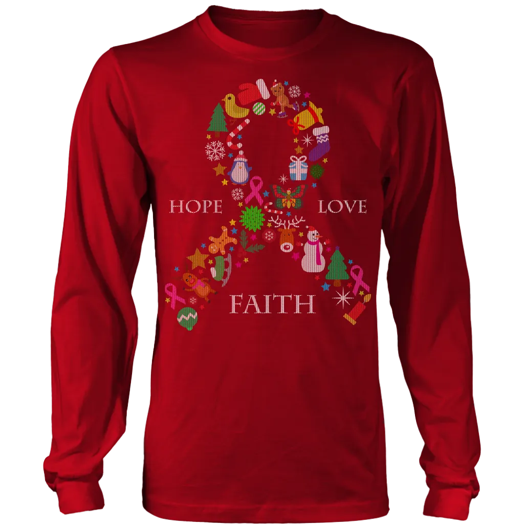 Hope Love & Faith Ugly Christmas Shirts and Sweaters