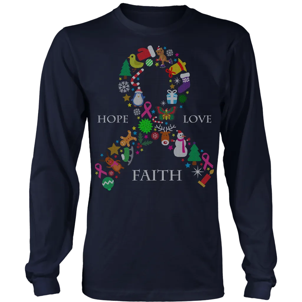 Hope Love & Faith Ugly Christmas Shirts and Sweaters