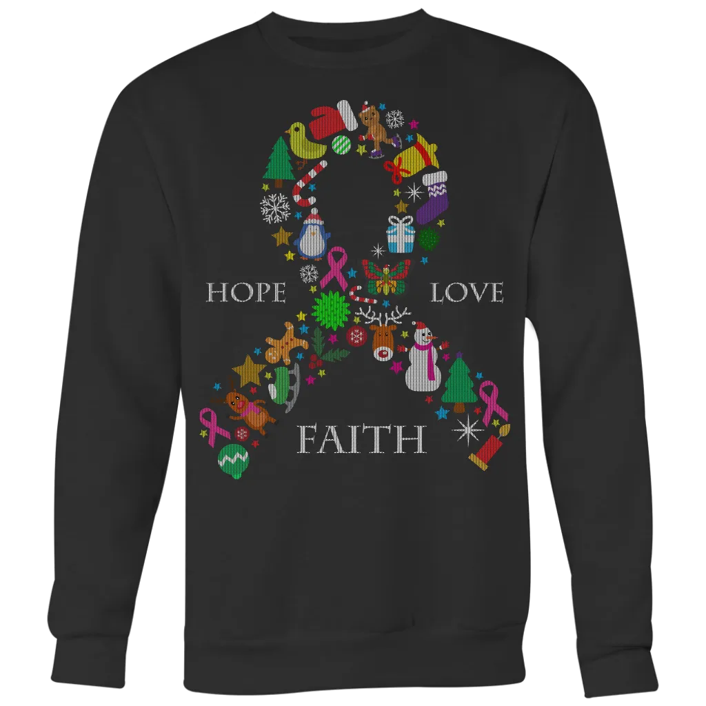 Hope Love & Faith Ugly Christmas Shirts and Sweaters