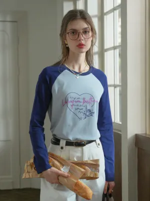 Isla Valentine's Day Long Sleeve T-Shirt - Blue